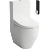 LAUFEN Cleanet Pro sprchová toaleta, WC misa kombi Rimless s hlbokým splachovaním, s vyhrievanou doskou na sedenie, 370 x 650 mm, biela, H602890000S312