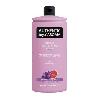 Authentic Toya Aroma tekuté mydlo náhradná náplň grapes & grapefruit 600 ml