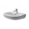 Duravit D-Code - Umývadlo, 65x50 cm, s prepadom, s otvorom na batériu, biela 23106500002