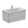 Ideal Standard Connect Air - Skrinka pod umývadlo 100x44x52 cm, lesklá svetlosivá/biela mat E0821EQ