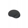 ergonomická podložka pod myš LOGO, látková, čierna, 250 x 255 x 25 mm (PYG01CK00L)