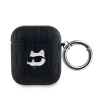 Karl Lagerfeld PU Embossed Choupette Head Puzdro na AirPods 1/2 KLA2PGCHPK