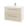 Dreja Umývadlová skrinka GIO SZZ2 80 - N01 Biela lesk / Úchytka T02 / D24 Ohio