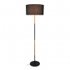 ACA DECOR Stojacia lampa YASMINE max. 60W/E27/230V/IP20, čierna, priemer 450mm