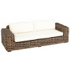 Sedačka s vankúšmi v elegantnom prírodnom vzhľade a poduškami 219x90x60cm 47309