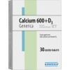 Generica Calcium 600+D3 30 tabliet