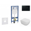 GEBERIT - Duofix Set předstěnové instalace, klozetu Oudee a sedátka softclose, tlačítko Sigma01, černá SANI11CA5107B