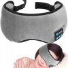 Maska na spanie - Syntetický hodvábny pás 123456 čierny (2in1 Bluetooth slúchadlá Sleephones Sleeping Band 9)