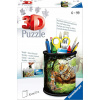 Ravensburger 3D Puzzle 11263 - Utensilo Raubkatzen - 54 Teile - Stiftehalter für Tier-Fans ab 6 Jahren, Schreibtisch-Organizer für Kinder