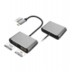 PLATINET adaptér USB-C na HDMI 4K 30Hz VGA PORT (PMMA9832)