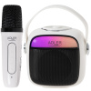 ADLER AD 1199 biely Karaoke reproduktor s mikrofónom - sd/usb/aux/bluetooth