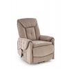 Halmar Kreslo Horton, elektricky polohovateľné, béžový zamat
