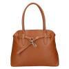 Dámská kožená kabelka Italia Sára - koňak