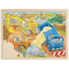 Goki Drevené puzzle Stavenisko, 56 dielikov