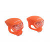 blikačka přední+zadní 4RACE LS03 silicon oranžová