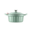 BUYDEEM Enameled Cast Iron Dutch Oven CP551-CG 3,9L, model CP551, farba Cozy Greenish