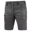 Canis CXS Kraťasy jeans CXS MURET, pánské 145004071056 56 Šedá/černá