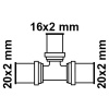 Redukční lisovací tvarovka Kirchhoff MS pro MSVR, polotovar 20 mm x 16 mm x 20 mm