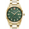 Hodinky Swiss Alpine Military 7767.1114 Ladies Watch Argos gold green 34mm 10ATM