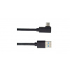 PremiumCord ku31cz1bk USB typ C/M zahnutý konektor 90° - USB 3.0 A/M, 1m