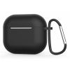 Ochranné puzdro na Apple Airpods 3, silikónové hladké Farva: Čierna