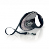 Flexi Glam Splash Crystal M 5m čierna 25kg SWAROVSKI®