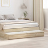 zahrada-XL Zásuvky pod posteľ so zásuvkou dub sonoma 140 x 36.5 x 16.5 cm 866949