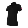 Dámske funkčné tričko s krátkym rukávom a golierom SENSOR Merino Active Polo black XL