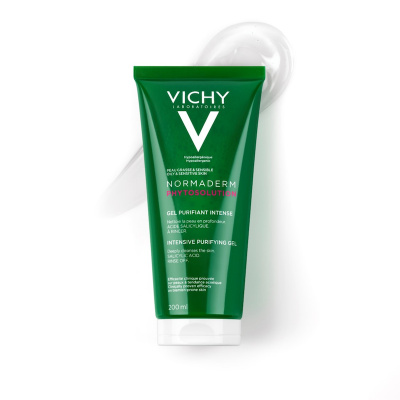 Vichy Normaderm Phytosolution Intenzívny čistiaci gél pre pleť so sklonom k akné 200 ml