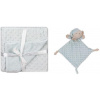 INTERBABY | Deka mäkká guličky + prítulka - zelená