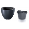 Prosperplast Kvetináč HEOS DBHEM300 29,8cm antracit