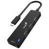 GENIUS hub UH-400/ USB-C/ 4x USB3.0/ černý 31240002400