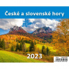 Stolový kalendár riadkový 17,1x13,9 cm - MiniMax České a slovenské hory 2026