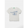 Detské bavlnené tričko United Colors of Benetton 38V4G10JI.P.Seasonal biela 110