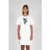 Ladies ANGEL 3.0 Organic Oversized Slit Tee Dress - white XS