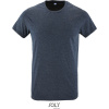 SOL's Collection Tričko Regent Fit, slim fit, krátký rukáv, pánské COT250553t5601-heather den S Melír denim modrá