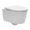 Swiss aqua technologies WC závěsné SAT Brevis včetně prkénka softclose, zadní odpad SATBRE010RREXP