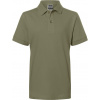 DAIBER JN 70K / Detská piqué polokošeľa - olive XL