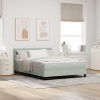 vidaXL Rám postele s matracom Svetlosivá 140x190 cm Zamat 3339170