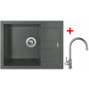 Sinks Drezy AMANDA 650 Titanium + Vitalia G11472