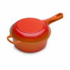 Le Creuset - Liatinový hrniec 2v1 okrúhly s pokrievkou 22 cm/2,3 l oranžový