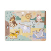 eliNeli Drevené vkladacie puzzle so zvukmi - zvieratká v ZOO