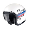 Prilba Scorpion Belfast EVO ADONIS White Red Blue Veľkosť: XS (53-54 cm)