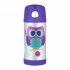 Detská termoska Thermos FUNtainer 355 ml Sova - fialová-strieborná