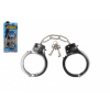 Teddies pouta policejní kov 17cm s klíčem na kartě