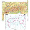 Alpské státy + slepá mapa DUO (160x120 cm)