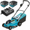 Kosačka elektrická - Batériová kosačka 37cm 2x5Ah 18V SAS + DED7199 (Kosačka elektrická - Batériová kosačka 37cm 2x5Ah 18V SAS + DED7199)