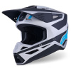 ALPINESTARS prilba S-M3 HEAT, ALPINESTARS (stříbrná/modrá/černá matná) 2026 - XL