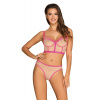 Zvodná sada OBSESSIVE Nudelia Top+Panties L/XL béžová