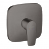 Hansgrohe Talis E - Páková sprchová batéria pod omietku, kartáčovaný čierny chróm 71765340